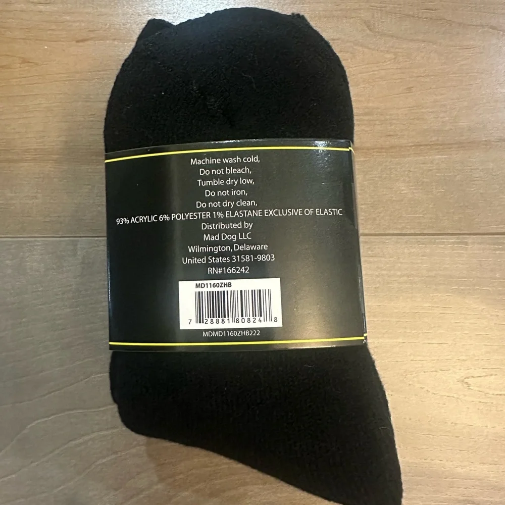 Boys' Heavy Thermal Socks - Black and Gray